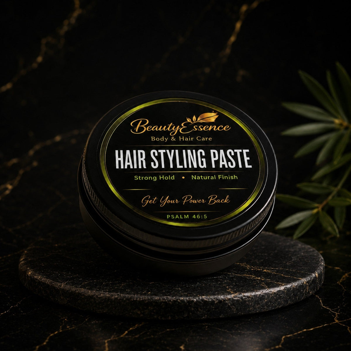 Beauty Essence Men Hair Styling Paste 40 g on black background